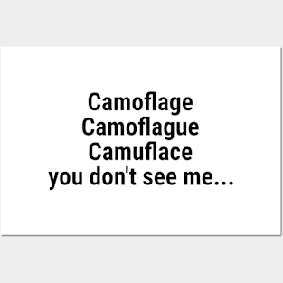 camouflage - you don't see me Posters and Art